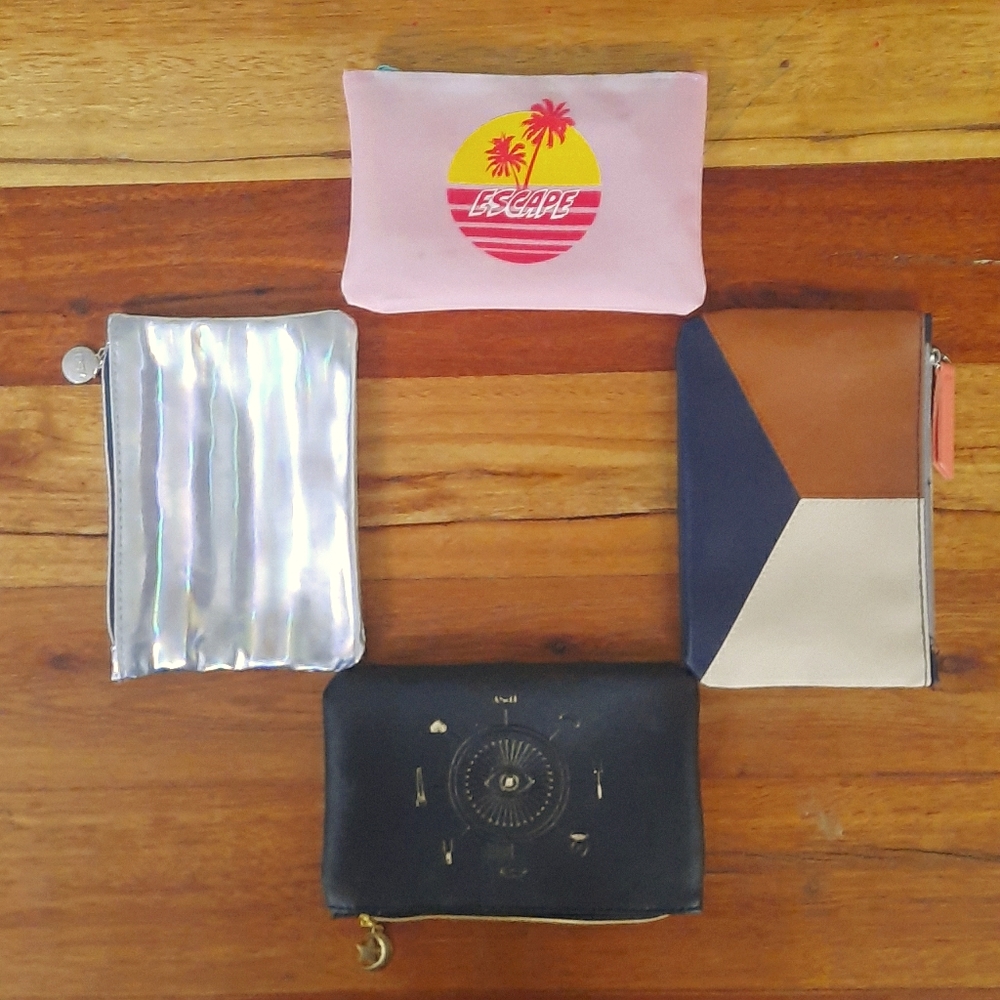 4 Ipsy makeup bags
